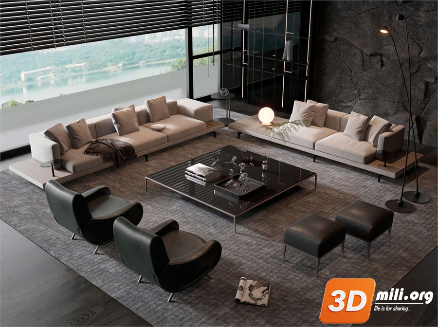 Sofa Minotti Skp Files 